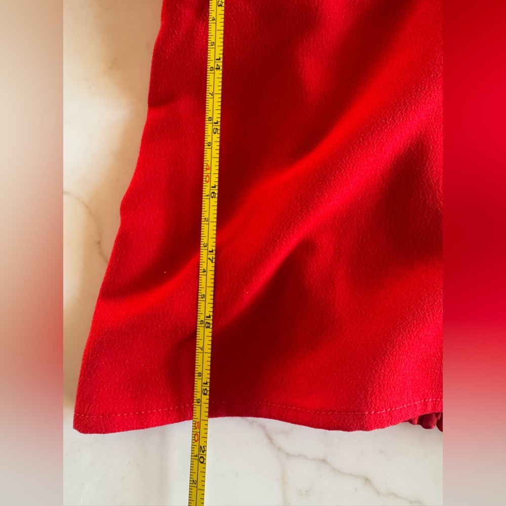 Abercrombie & Fitch Vibrant Red Long Sleeve Top - Size XS - - Picture 6 of 8